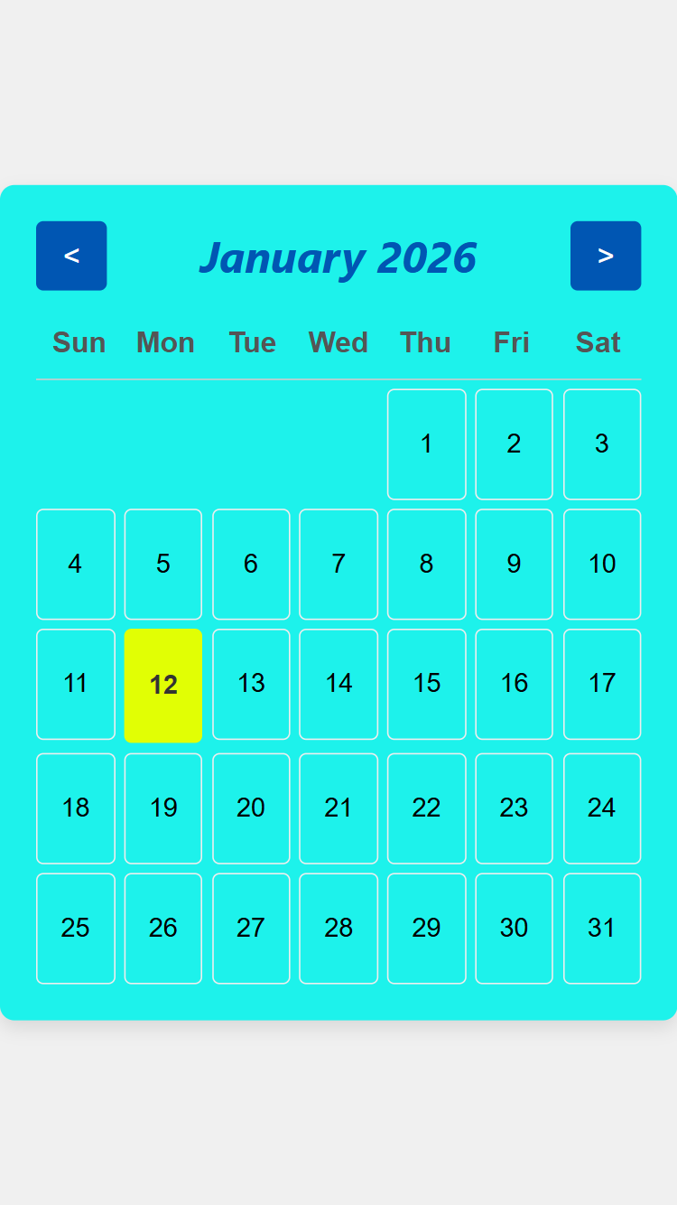 Calendar image