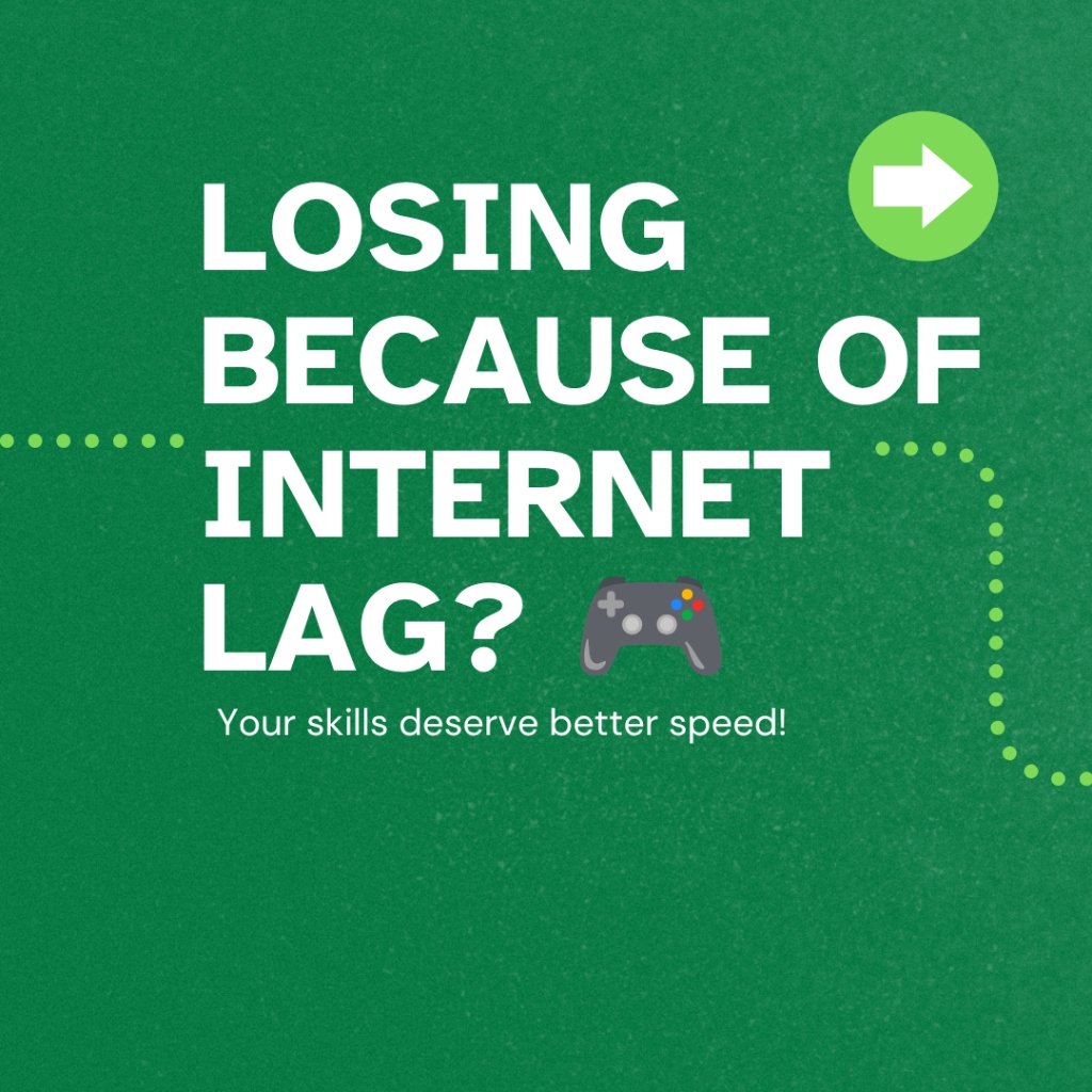 DealConnect Gaming Internet Lag Social Ad