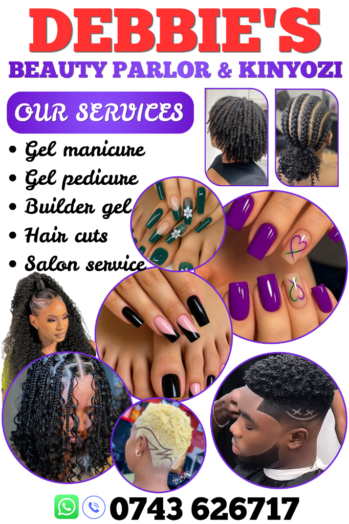 Debbie's Beauty Parlor & Kinyozi Flyer